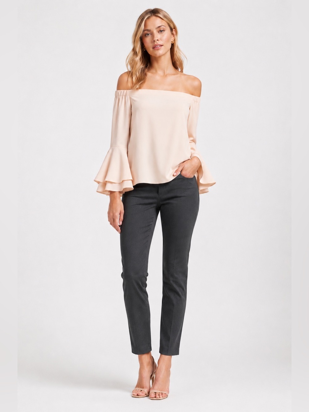 NWT Amanda Uprichard Arabella Off The Shoulder Blouse Size P/XS (see size chart)